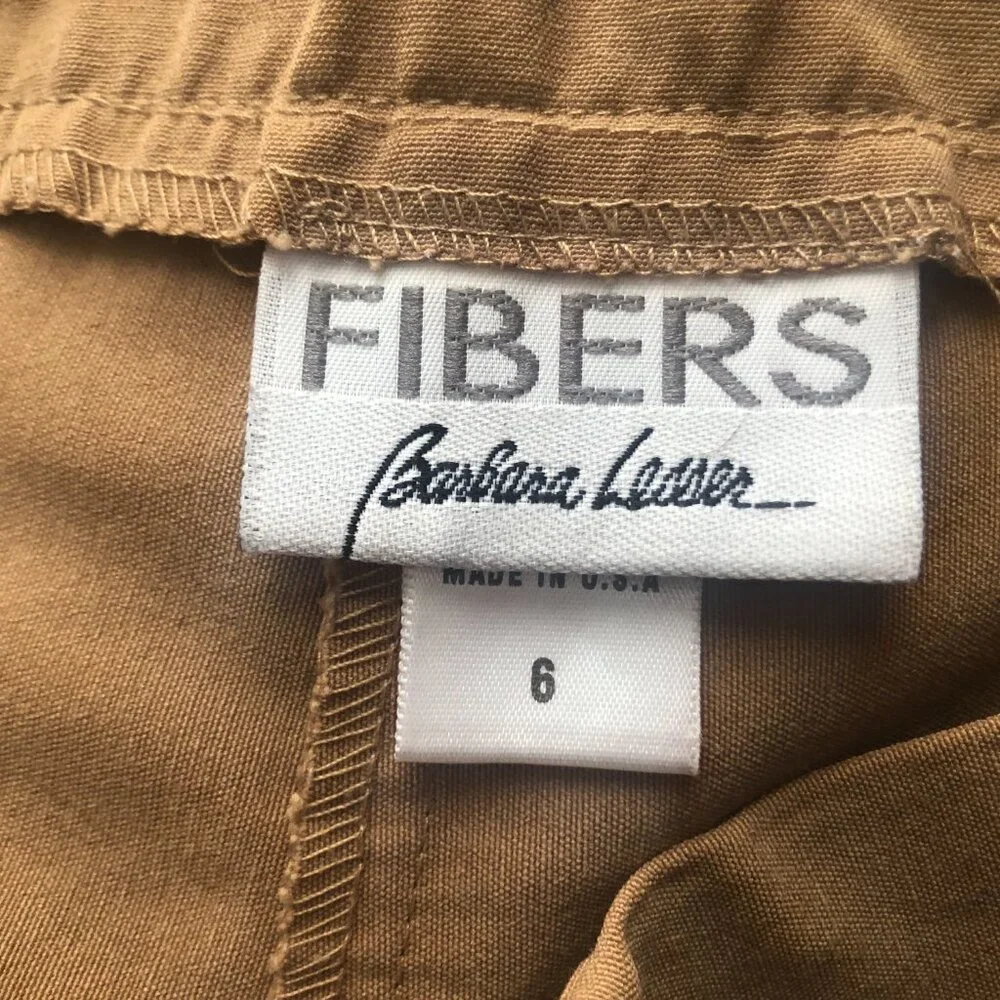 Fibers Barbara Lesser Women's Size 6 Capris Pants